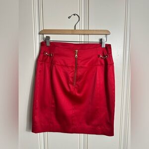 Express Red Mini Pencil Skirt. Size 4.